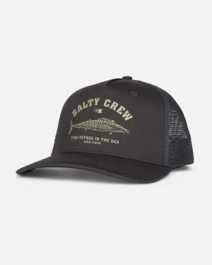 Wahoo Stamp Retro Trucker - Charcoal