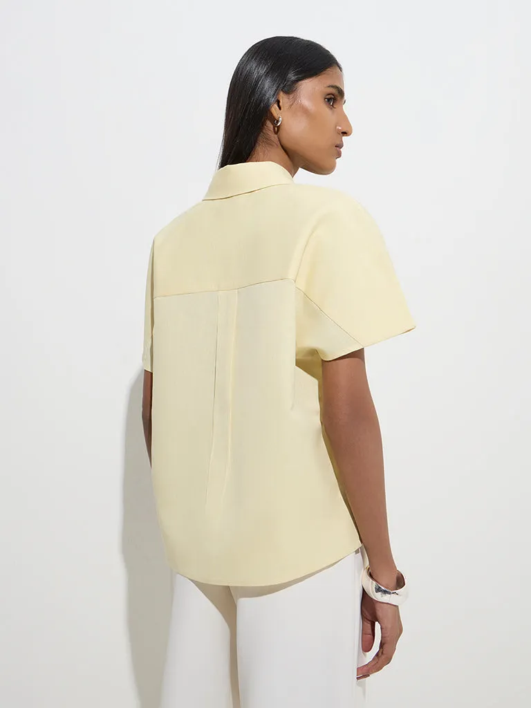 Wardrobe Yellow Solid Shirt