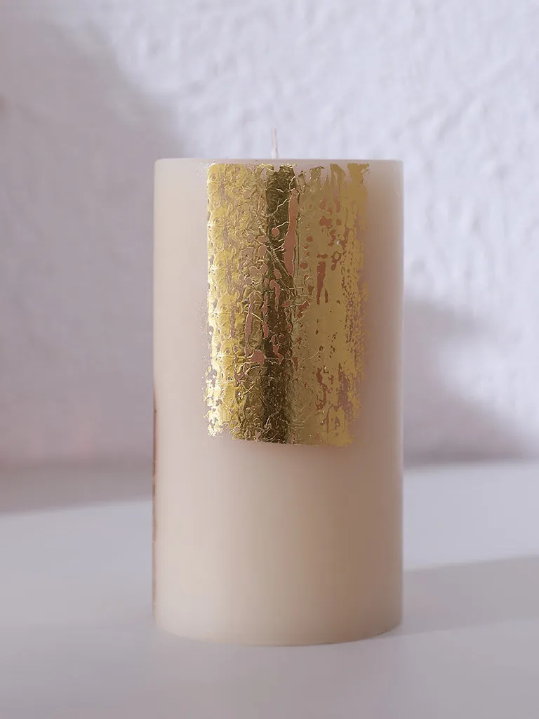 Westside Home Ivory Pillar Candle