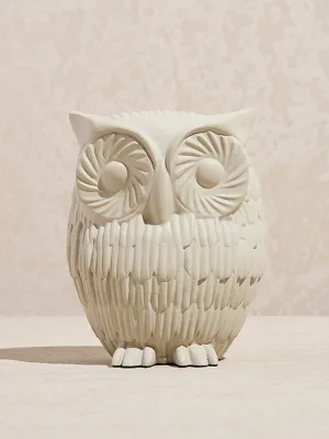 Westside Home Off-White Owl Showpiece - Large