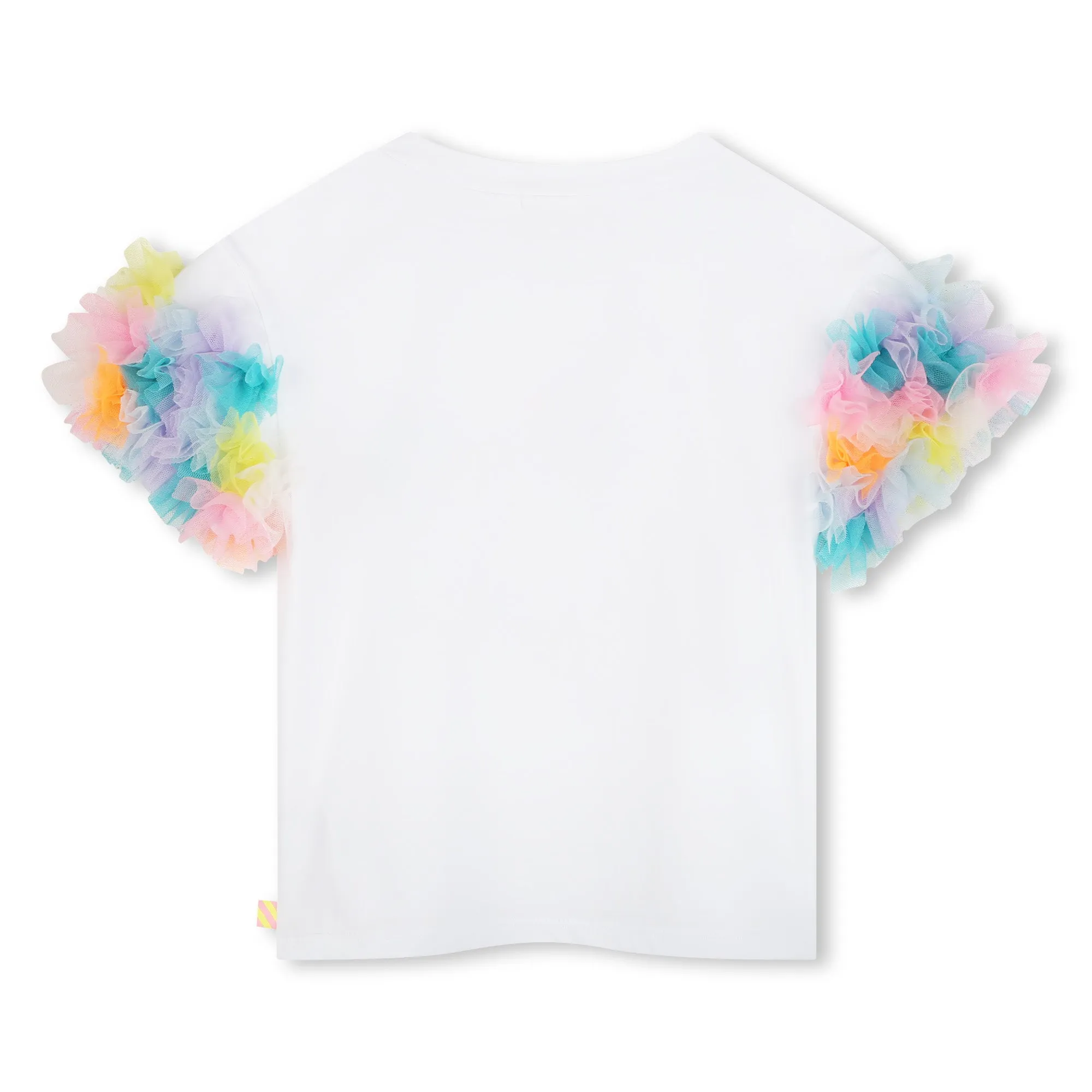 White Tulle Detailed T-Shirt
