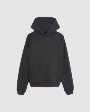 WORDMARK FLEECE HOODIE OFF NOIR